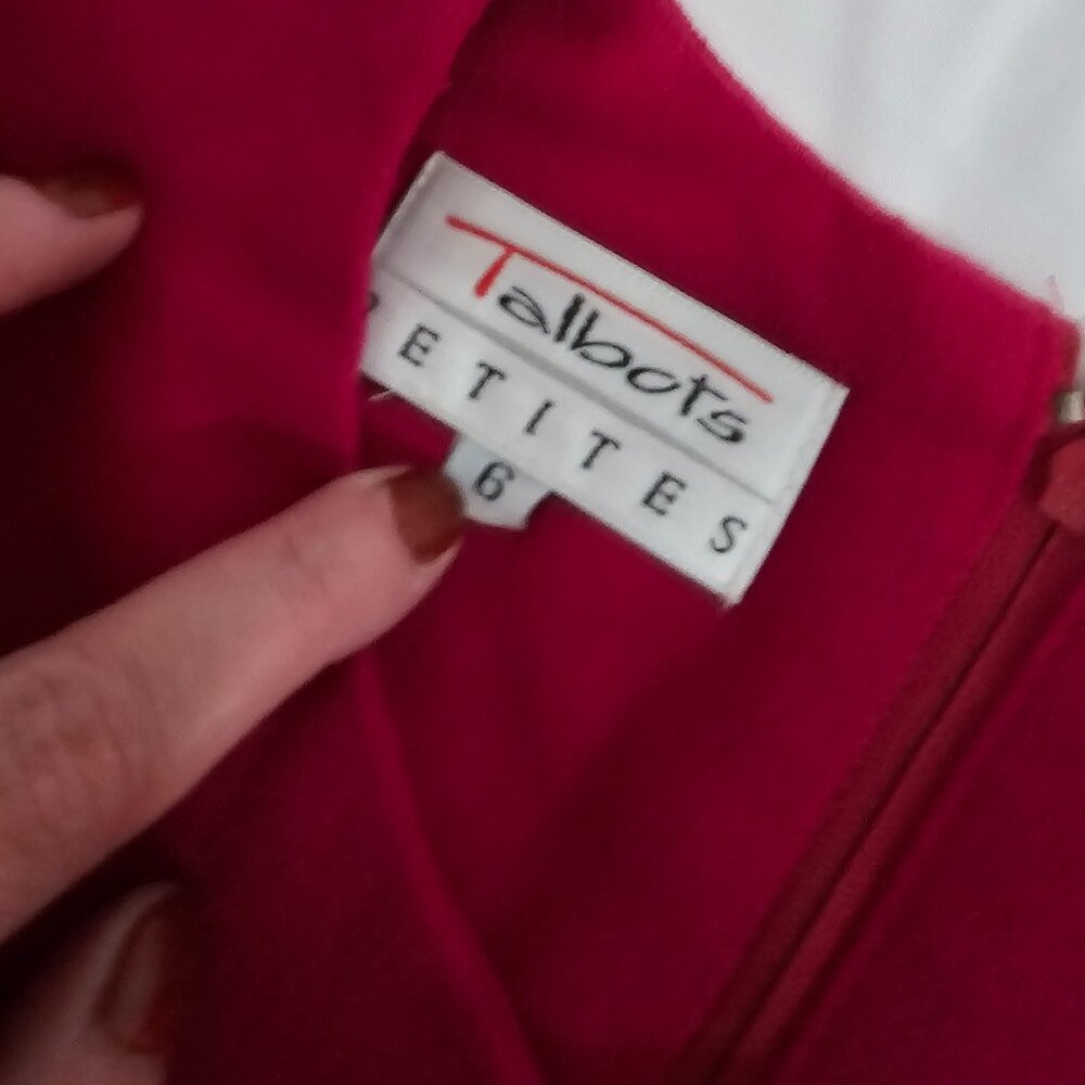 Talbots Two-Tone Button Detail Dress – Size 6 - Picture 5 of 5